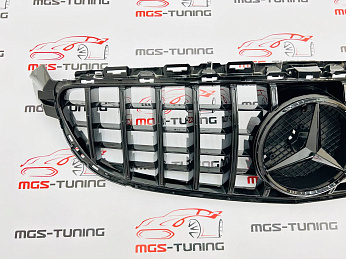 Решётка Mercedes C-class w205 GT style black для оригинала С63 2