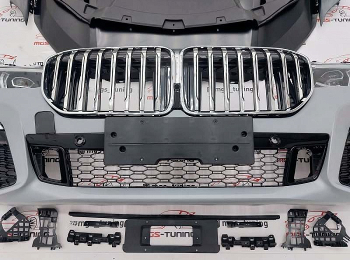 Полный комплект рестайлинга в стиле M760Li для BMW 7 series G12 дорестайлинг (2015-2019) / Полный комплект рестайлинга в стиле М760Л для БМВ 7 серия Г12 дорестайлинг (2015-2019)