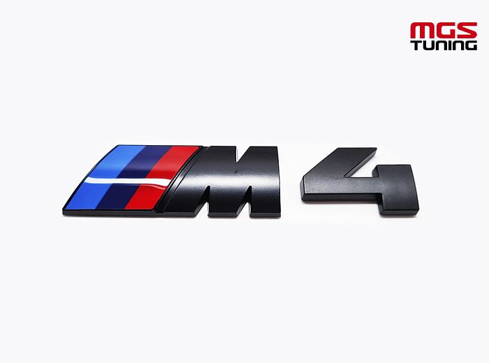 Шильдик "M4" на багажник черный / Шильдик "М4" на багажник черный