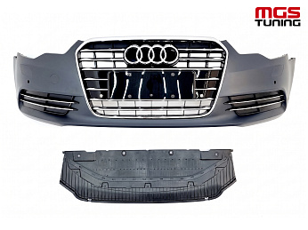 Бампер на Audi A6 кузов С7 11-14гг. OEM / Бампер на Ауди А6 кузов Ц7 11-14гг. ОЕМ