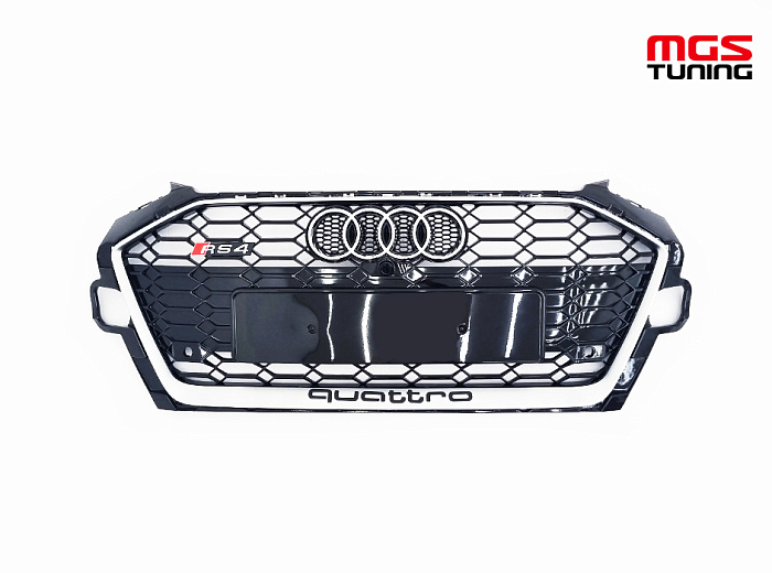 Решётка на Audi A4 19-н.в. в стиле RS4 style #2 / Решётка на Ауди А4 19-н.в. в стиле РС4 стиль #2