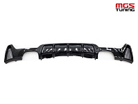 Задний диффузор BMW 4 series f32/f33/f36 M-Performance под выхлоп 2х2 (черный глянец) / Задний диффузор БМВ 4 серия Ф32/Ф33/Ф36 М-Перформанс под выхлоп 2х2 (черный глянец)