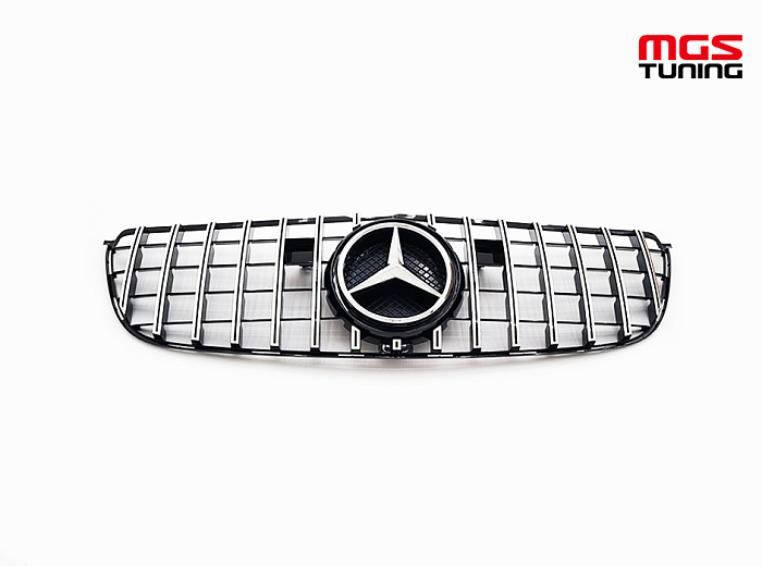 Решетка GT Style для Mercedes GLS-class X166 (2015-2019) / Решетка ГТ Стайл для Мерседес ГЛС-класс Х166 (2015-2019)
