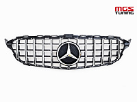 Решётка Mercedes C-class w205 GT style (без камеры) / Решётка Мерседес Ц-класс В205 ГТ стиль (без камеры)