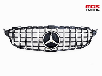 Решётка Mercedes C-class w205 GT style (без камеры) / Решётка Мерседес Ц-класс В205 ГТ стиль (без камеры) Решётка Mercedes C-class w205 GT style (без камеры) / Решётка Мерседес Ц-класс В205 ГТ стиль (без камеры)