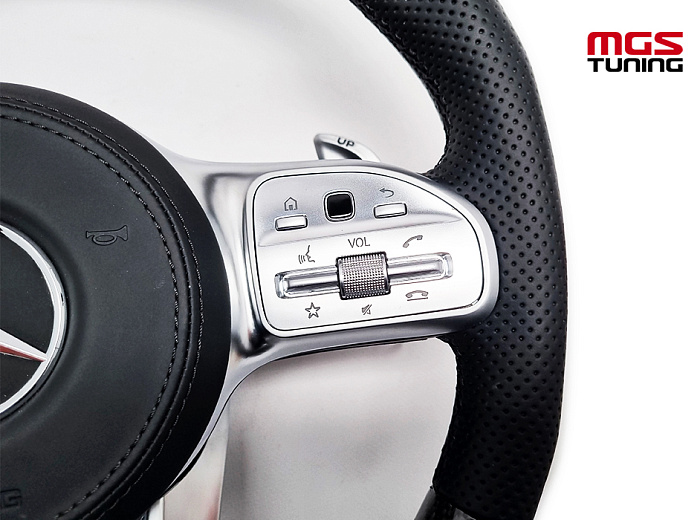 Руль Mercedes 63 AMG карбон с подогревом + подушка / Руль Мерседес 63 АМГ карбон с подогревом + подушка