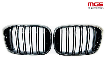Решётка в стиле BMW X3/Х4 M G01/G02 под карбон / Решётка в стиле БМВ Х3/Х4 М Г01/Г02 под карбон