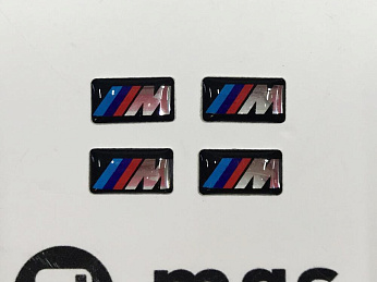 Наклейки на диск BMW M-Performance 17x9 мм 4 шт. / Наклейки на диск БМВ М-Перформанс 17х9 мм 4 шт.