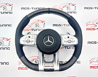 Руль Mercedes 63 AMG карбон с активным круиз контролем + подушка / Руль Мерседес 63 АМГ карбон с активным круиз контролем + подушка