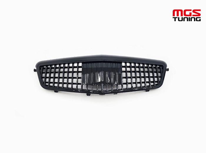 Решетка в стиле Maybach black для Mercedes E-class W212 (2009-2013) / Решетка в стиле Майбах черная для Мерседес Е-класс В212 (2009-2013)