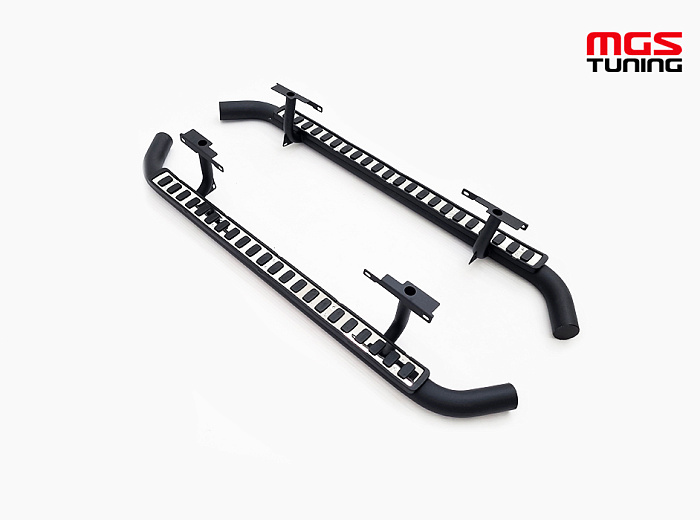 Пороги Land Rover Defender 110 silver 83-20 / Пороги Лэнд Ровер Дефендер 110 серебро 83-20