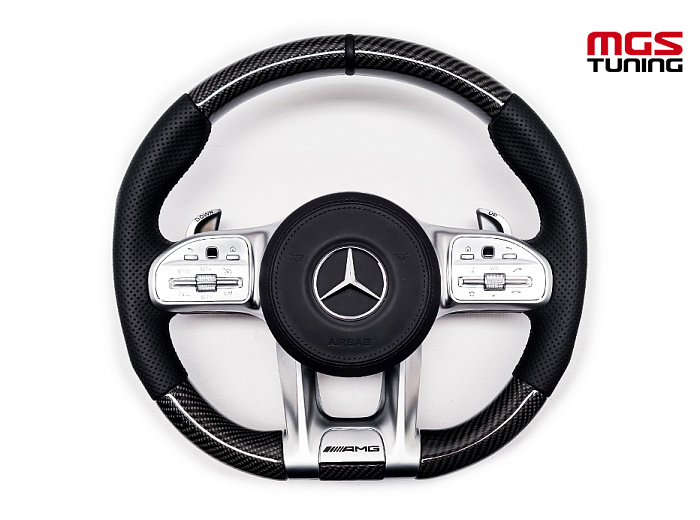 Руль Mercedes 63 AMG карбон + подушка / Руль Мерседес 63 АМГ карбон + подушка