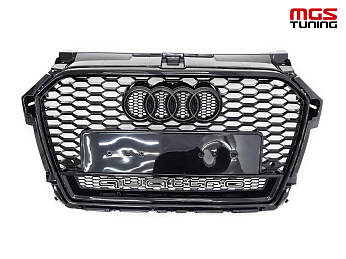 Решётка на Audi A1 14-18 в стиле RS1 style #1 / Решётка на Ауди А1 14-18 в стиле РС1 стиль #1 Решётка на Audi A1 14-18 в стиле RS1 style #1 / Решётка на Ауди А1 14-18 в стиле РС1 стиль #1