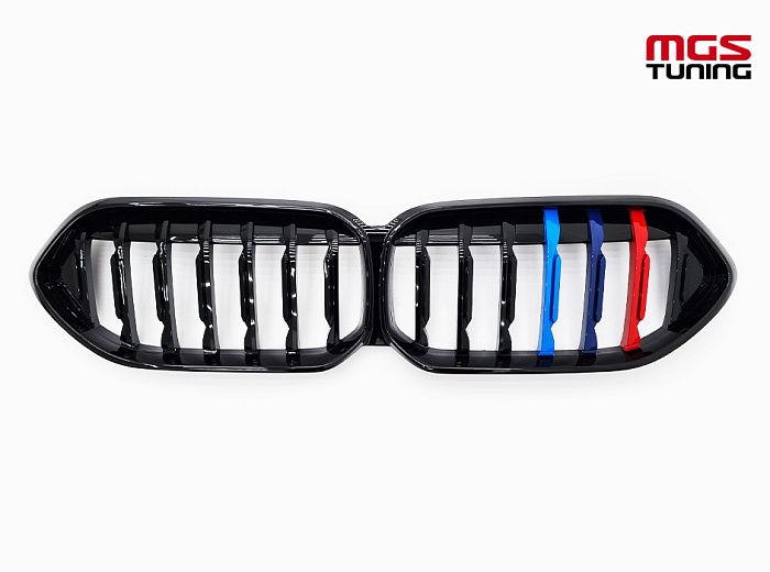 Решётка в стиле M-Performance BMW F44 (2019-2024) с триколором / Решётка в стиле М-Перформанс БМВ Ф44 19-н.в. с триколором
