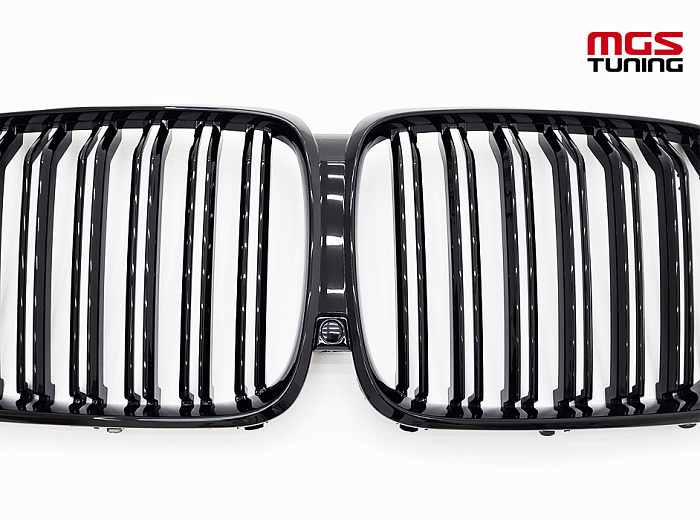 Решётка в стиле BMW X5 M G05 черный глянец / Решётка в стиле БМВ Х5 М Г05 черный глянец