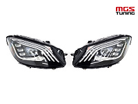 Передние фары рестайлинг Mercedes Benz S-class w222 Magneti Marelli с Night Vision / Передние фары рестайлинг Мерседес Бенц С-класс В222 Магнети Марелли с Найт Вижн