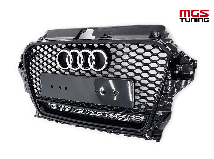 Решётка на Audi A3 12-16 в стиле RS3 style #3 / Решётка на Ауди А3 12-16 в стиле РС3 стиль #3
