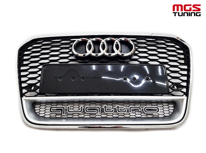 Решётка на Audi A6 11-14 Quattro в стиле RS6 style #1 / Решётка на Ауди А6 11-14 Кватро в стиле РС6 стиль #1