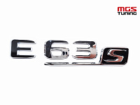 Шильдик Е63s хром / Шильдик Е63с хром