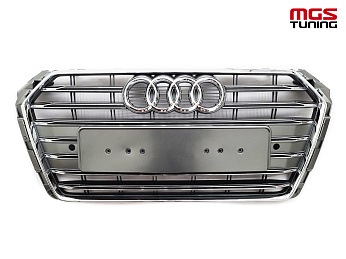 Решётка на Audi A4 15-20 в стиле S4 style #2 / Решётка на Ауди А4 15-20 в стиле С4 стиль #2