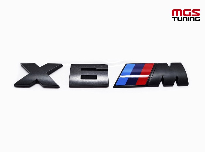 Шильдик на крышку багажника BMW "Х6 М" черный / Шильдик на крышку багажника БМВ "Х6 М" черный