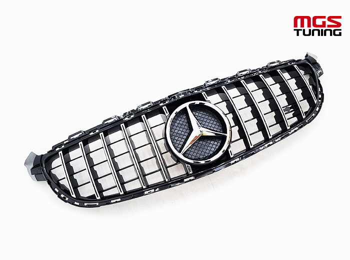 Решетка GT Style для оригинала Mercedes C63 AMG W205/C205 (2015-2018) / Решетка ГТ Стайл для оригинала Мерседес Ц63 АМГ В205/Ц205 (2015-2018)