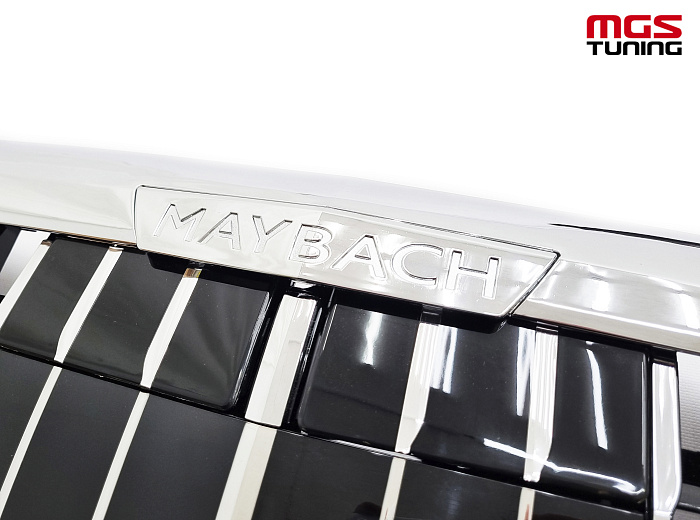 Решетка в стиле Maybach (с логотипом) для Mercedes S-class W222 (2013-2020) / Решетка в стиле Майбах (с логотипом) для Мерседес С-класс В222 (2013-2020)