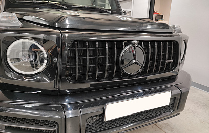 Решётка Mercedes G-class w464 в стиле G63 black черный глянец