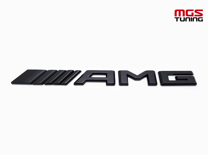 Шильдик AMG черный нового образца / Шильдик АМГ черный нового образца
