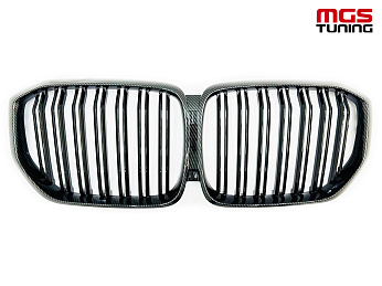 Решётка в стиле BMW X5 M G05 под карбон / Решётка в стиле БМВ Х5 М Г05 под карбон