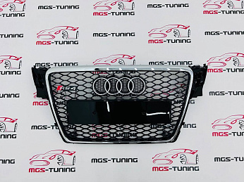 Решётка на Audi A4 07-12 в стиле RS4 style 