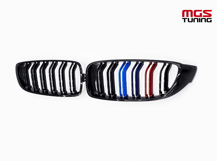 Решётка в стиле BMW M4 f32 с триколором М / Решётка в стиле БМВ М4 Ф32 с триколором М