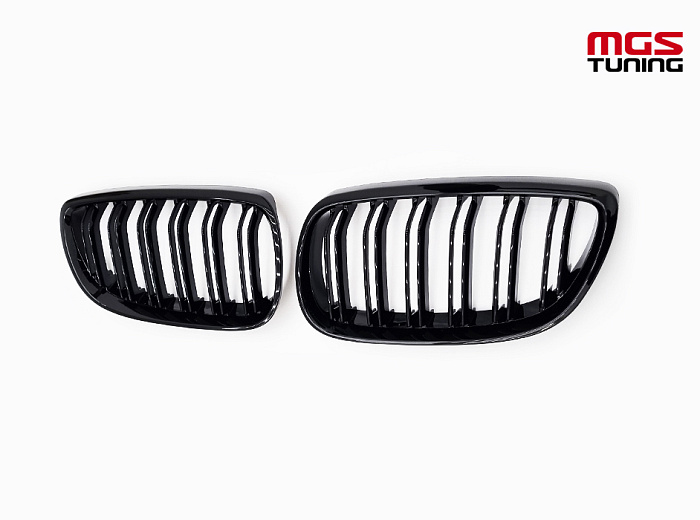 Решётка в стиле BMW M3 е92 05-10 черный глянец / Решётка в стиле БМВ М3 Е92 05-10 черный глянец