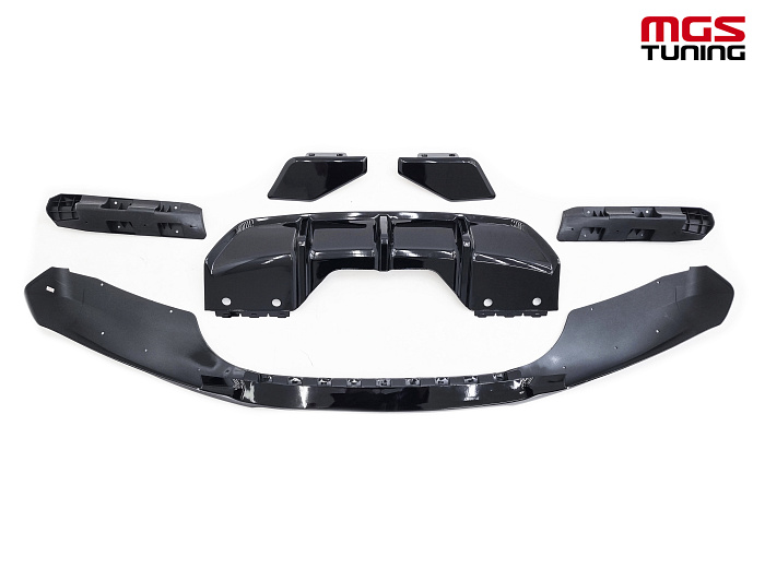 Комплект в стиле M-Performance (черный глянец) для BMW X6 F16 (2014-2019) / Комплект в стиле М-Перформанс (черный глянец) для БМВ Х6 Ф16 (2014-2019)