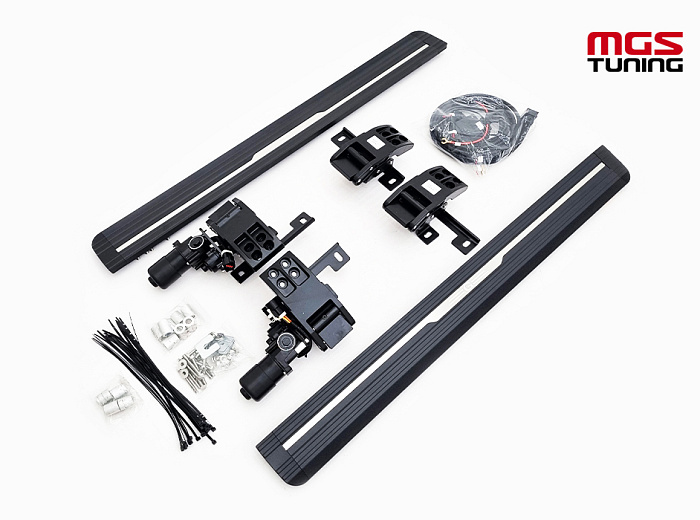 Пороги выдвижные Mercedes Benz G-class w464 короткие / Пороги выдвижные Мерседес Бенц Г-класс В464 короткие
