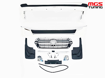 Обвес Executive Lounge Toyota Land Cruiser 200 2015+ (белый перламутр) / Обвес Экзекьютив Лаунж Тойота Лэнд Крузер 200 2015+ (белый перламутр)