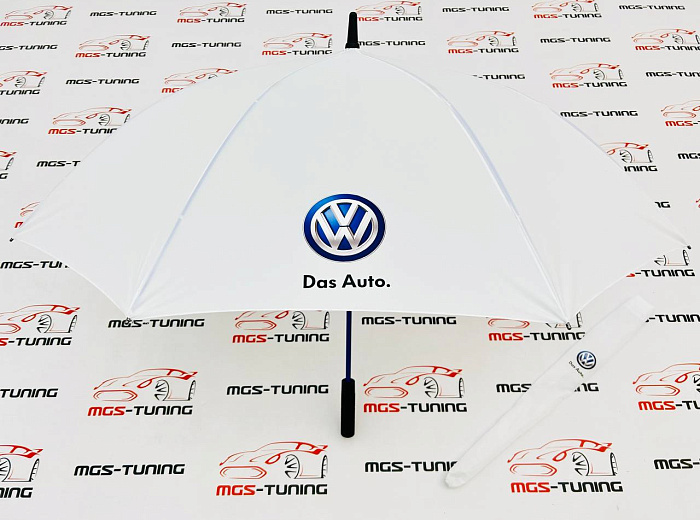 Зонт трость Volkswagen белый / Зонт трость Фольксваген белый