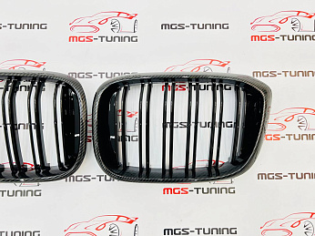 Решётка в стиле BMW X3Х4 M G01G02 под карбон 3