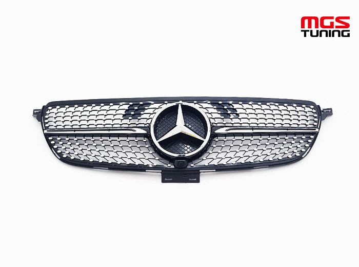 Решетка в стиле Diamond Black для Mercedes GLE-coupe C292 (2015-2019) / Решетка в стиле Даймонд Черный для Мерседес ГЛЕ-купе Ц292 (2015-2019)