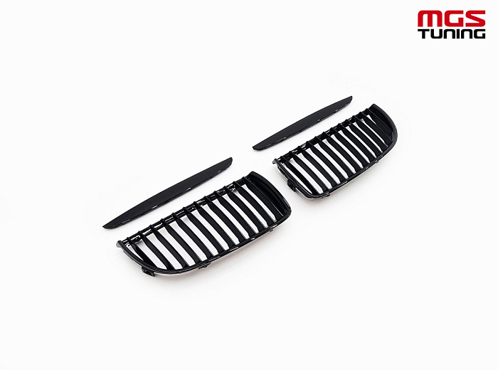 Решётка в стиле M-Performance BMW E90 05-08 черный глянец / Решётка в стиле М-Перформанс БМВ Е90 05-08 черный глянец