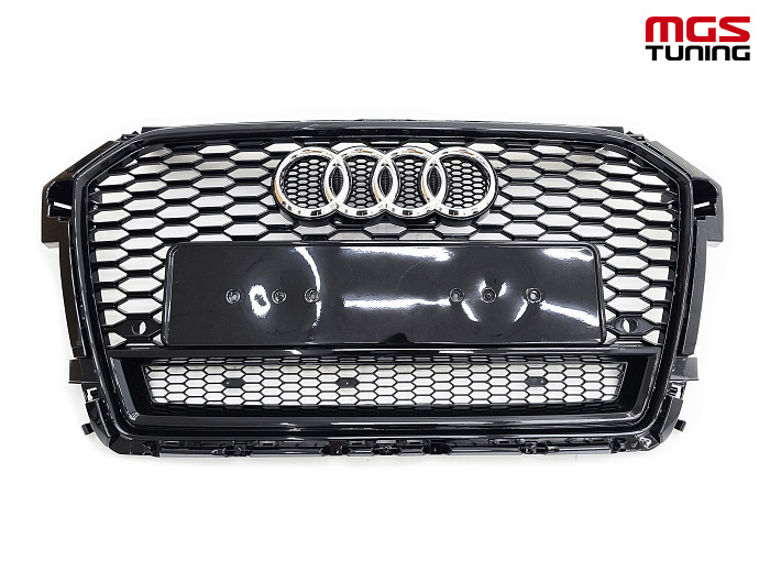 Решётка на Audi A1 14-18 в стиле RS1 style #2 / Решётка на Ауди А1 14-18 в стиле РС1 стиль #2
