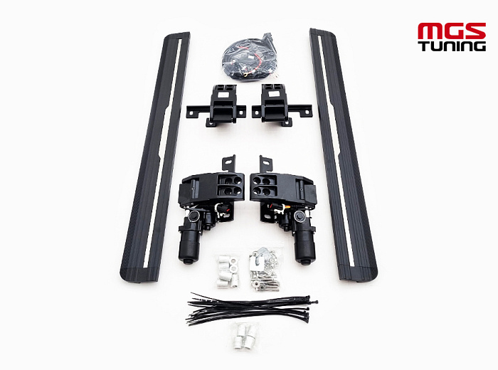Пороги выдвижные Mercedes Benz G-class w464 короткие / Пороги выдвижные Мерседес Бенц Г-класс В464 короткие