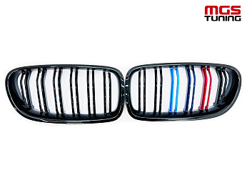Решётка в стиле BMW M5 f10 с триколором М / Решётка в стиле БМВ М5 Ф10 с триколором М