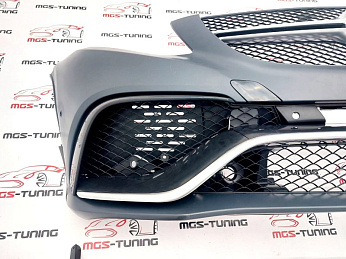 передний бампер в стиле Mercedes GLE 63 AMG на Mercedes Benz ГЛЕ -class класс купе C292 2015-2019 ГЛЕ63 ГЛЕ 63 АМГ на Мерседес Бенз мерс гле купэ 292 