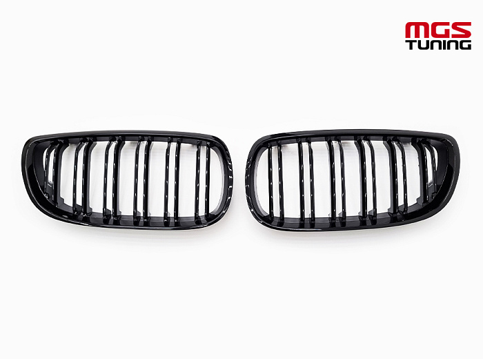 Решётка в стиле BMW M3 е92 05-10 черный глянец / Решётка в стиле БМВ М3 Е92 05-10 черный глянец