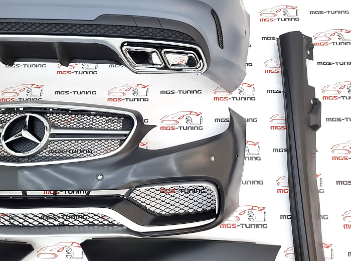 Обвес в стиле Е63 AMG с крыльями для Mercedes E-class W212 (2013-2016) / Обвес в стиле Е63 АМГ с крыльями для Мерседес Е-класс В212 (2013-2016)