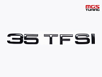 Шильдик 35 TFSI черный глянец / Шильдик 35 ТФСИ черный глянец