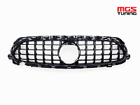 Решетка GT Style black для Mercedes E-class W213/C238 рест. (2020-2023) / Решетка ГТ Стайл черная для Мерседес Е-класс В213/Ц238 рест. (2020-2023)