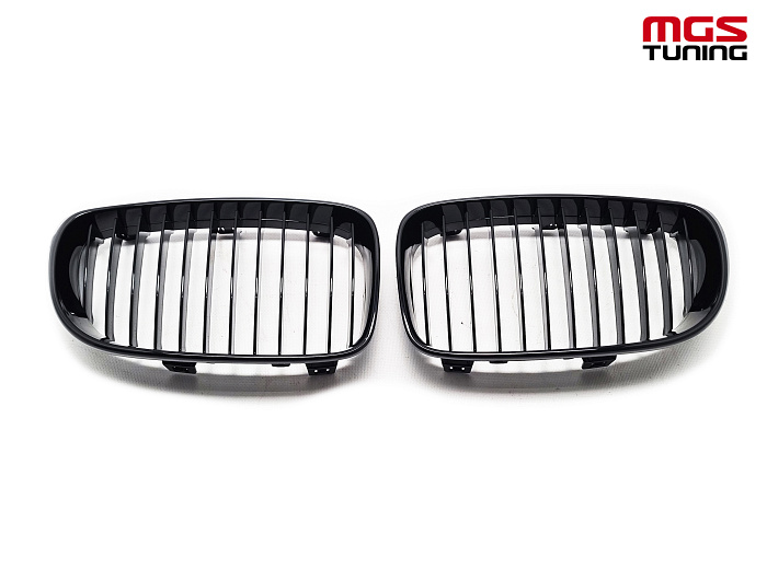 Решетка в стиле M-Performance BMW E81/E82/E87/E88 08-11 черный глянец / Решетка в стиле М-Перформанс БМВ Е81/Е82/Е87/Е88 08-11 черный глянец