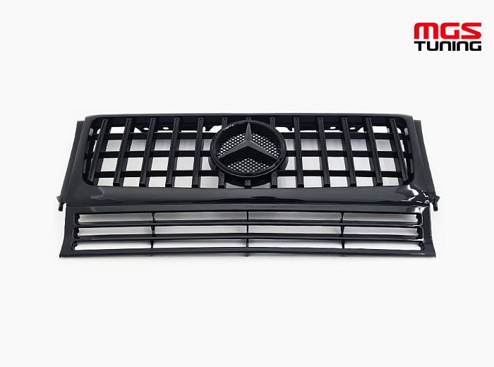 Решётка Mercedes G-class w463 GT style black / Решётка Мерседес Г-класс В463 ГТ стиль чёрный